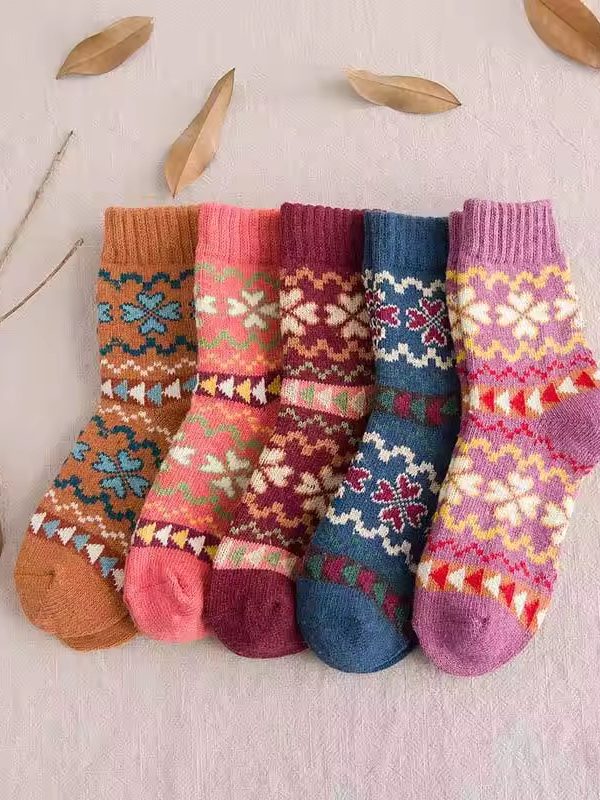Womens Thick Warm Mid-calf Socks