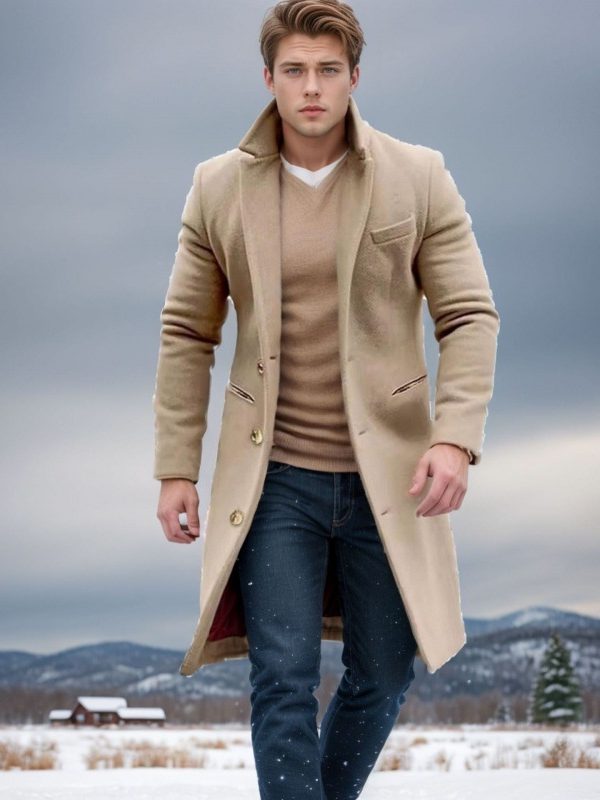 Men's Mid Length Trench Coat