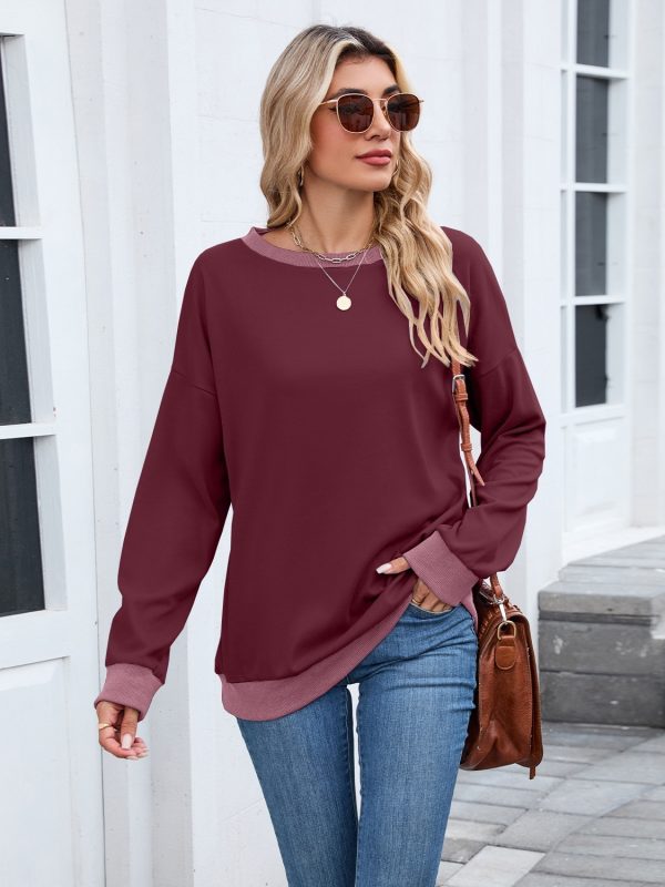 European And American Round Neck Loose Top