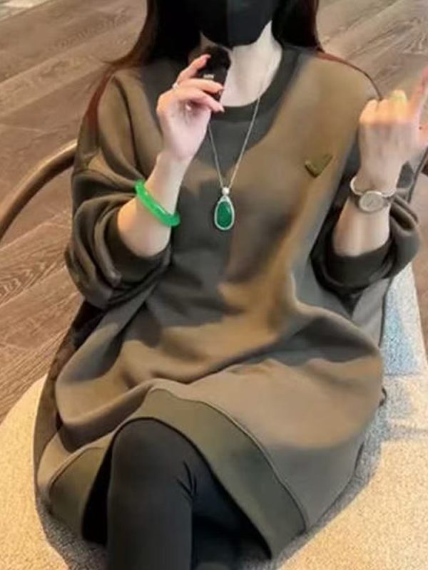 Casual Versatile Women's Crew-neck Sweatshirt