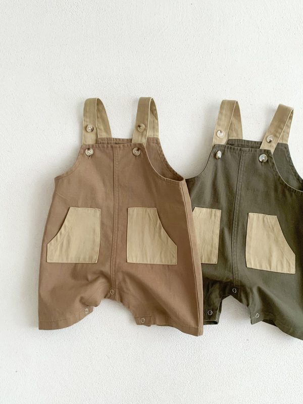 Summer Baby Cotton Strap Pants