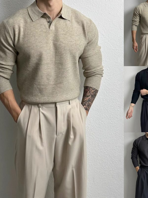 Mens British-style Business Slim-fit Sweater