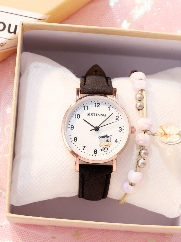 Waterproof Korean Cute Girlfriends Pointer Cartoon Electronic Quartz Watch