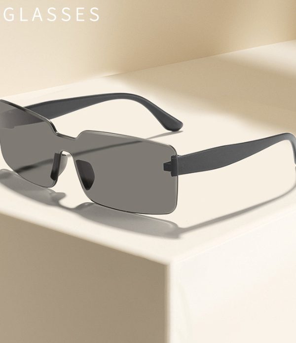 New Integrated-lens Rectangular Outdoor Sun Visor Sunglasses