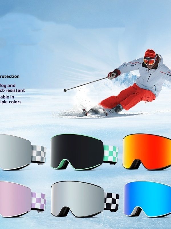 Spherical Ski Goggles Double-layer Anti-fog Ski Goggles