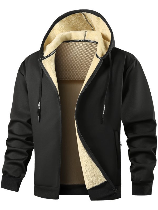 Men's Hooded Sweatshirt Casual Sports Winter Fleece-lined Thickened
