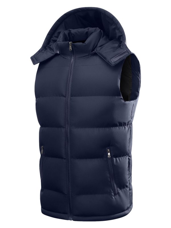 Men's Casual Loose-fitting Hooded Thermal Vest