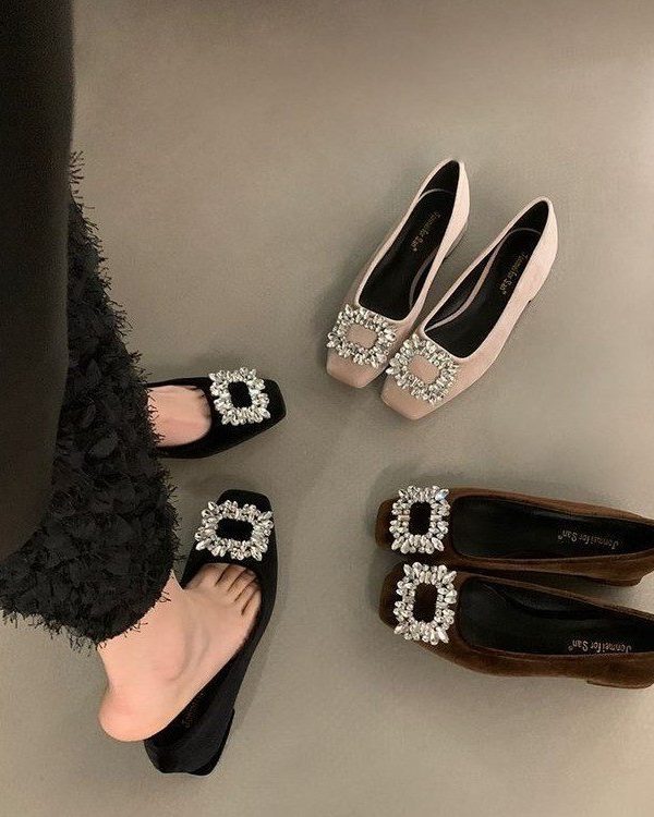 Advanced Sense Rhinestone Low-cut Gommino