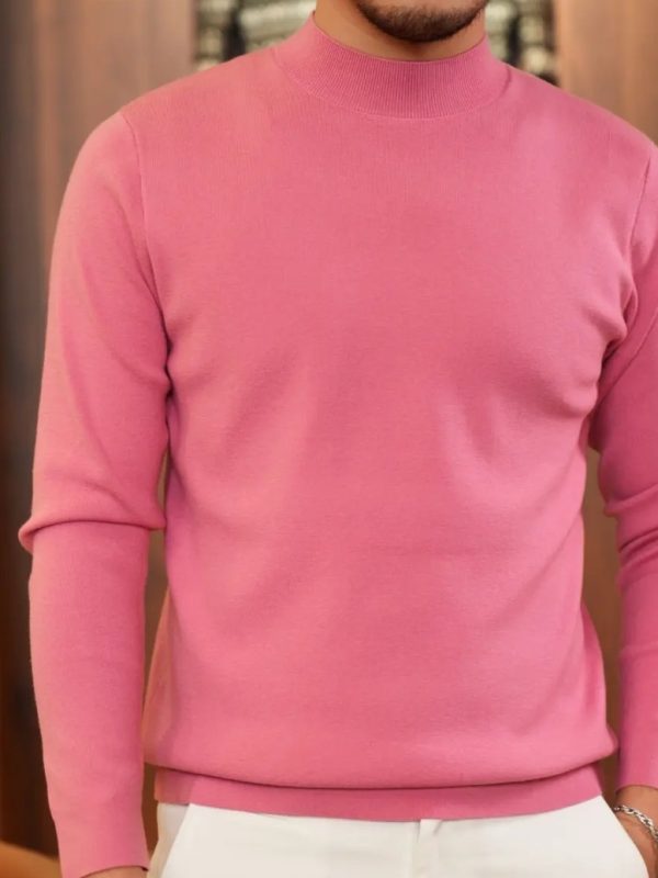 Round Neck Knitted Sweater With High Quality