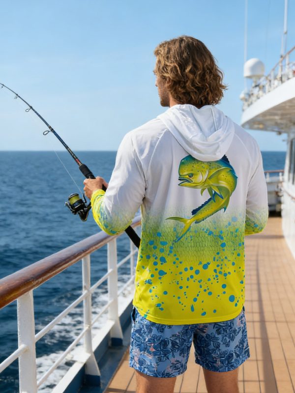 Fishing Hoodie UPF 50 Anti UV Sailing Shirt Surfing Summer Men Long Sleeve Hunting Jersey Camisa De Pesca Performance Fish Gear Beach Tops Wear Climbing Uniform Angling