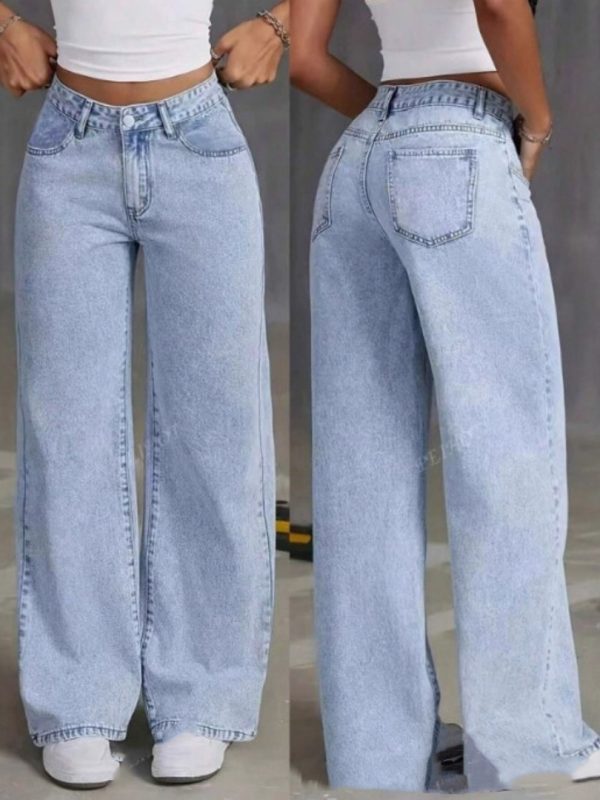 Sweet And Spicy Style High Waist Straight Jeans Women's Clothing