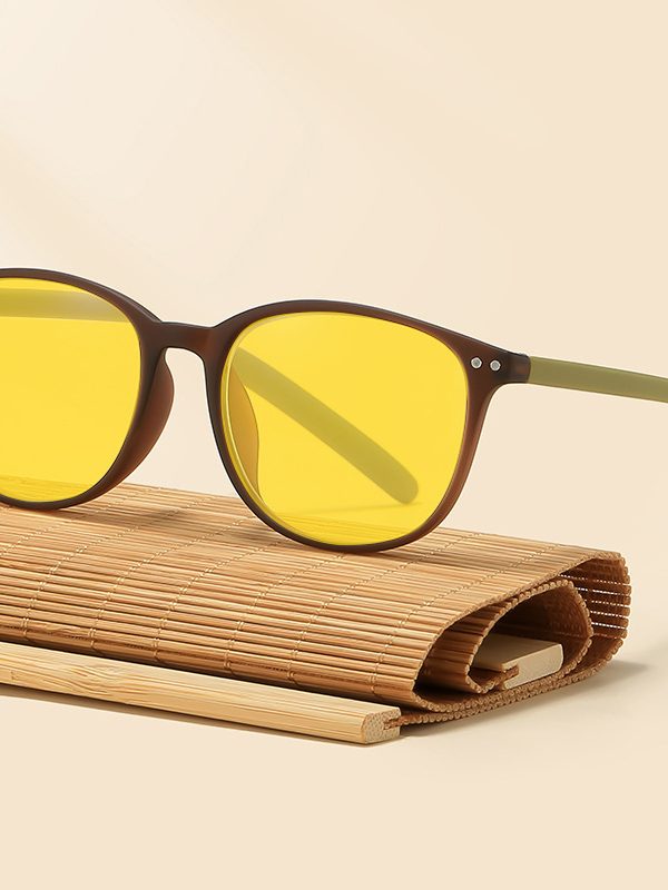Retro Night Vision Anti-blue Light Glasses Men's Advanced Yellow