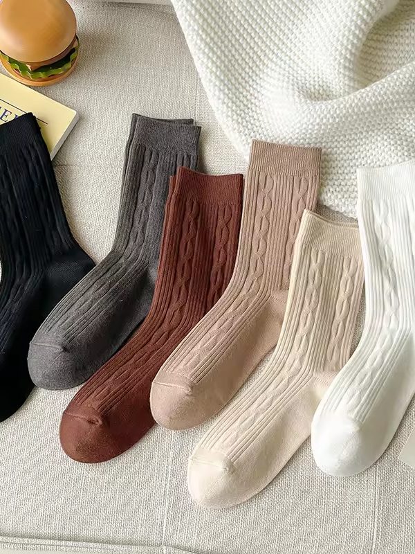 Womens Thick Warm Mid-Calf Wool Socks