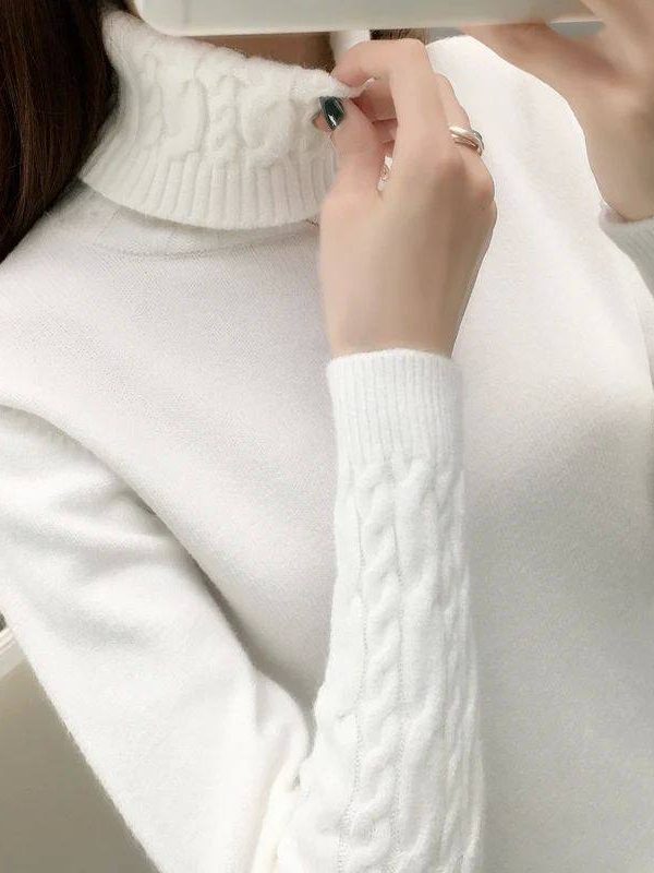 New AutumnWinter High-Neck Pullover Sweater For Women From Europe And The US