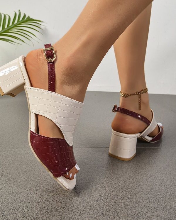 Women's Mid-heel Chunky Heel Sandals