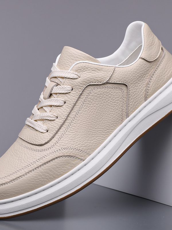 Casual Soft Leather Soft Bottom Men's Sneakers