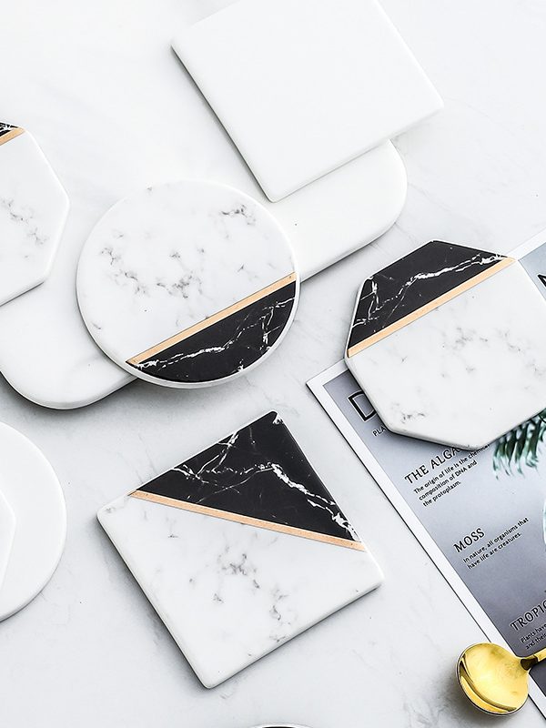 Nordic Phnom Penh Marbled Coaster Creative Ceramics