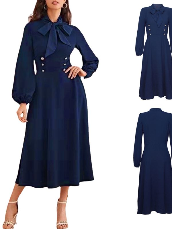 Vintage Long Dress In A Sophisticated Audrey Hepburn Style