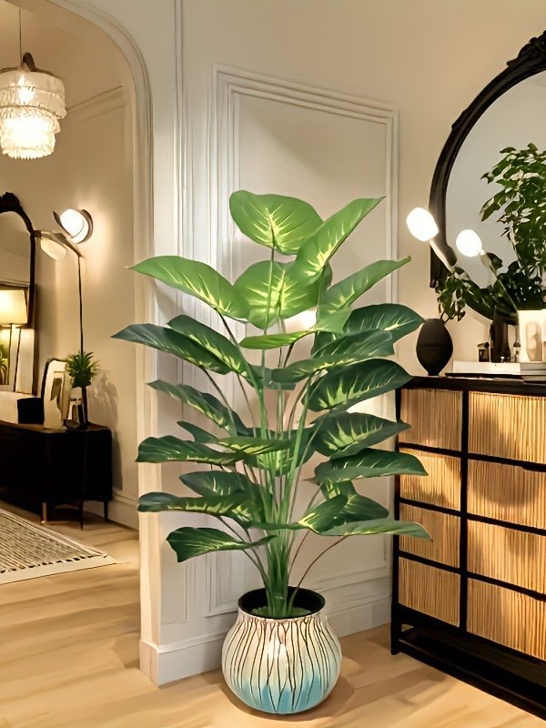 Simulation Green Plant 12-24 Head Beam Round Back Of Turtle Wall Decoration Garden