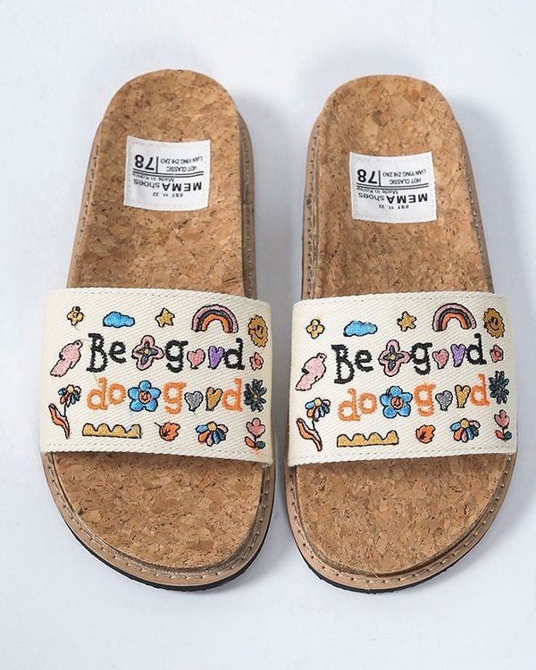 Women's Embroidered Beach Cute Wild Holiday Sandals