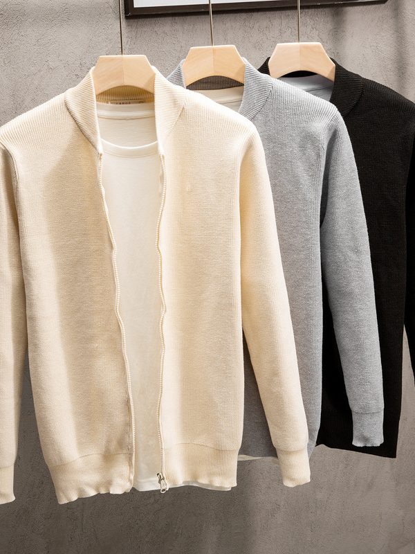 Solid Color Sweater Coat