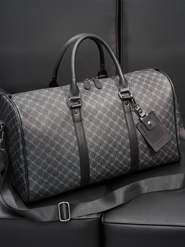 Large Capacity Short Distance Crossbody Bag Korean Plaid Travel Handbag