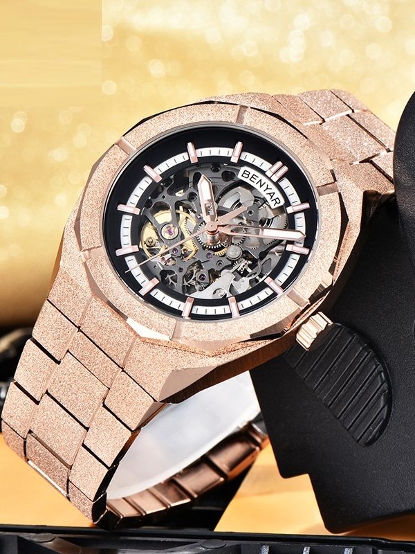 Men's Automatic Mechanical Fashion Waterproof Luminous Sports Hollow Watch