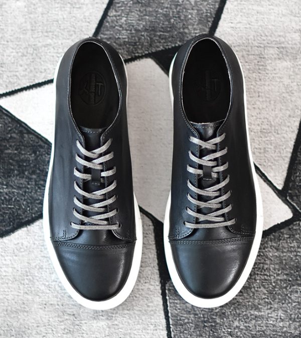 Men's Handmade First-grain Horse Leather Distressed Casual Shoes