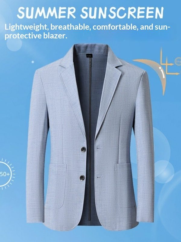 Sun-protective Jacket A Casual Relaxed Outerwear Piece Perfect For Business Commutes