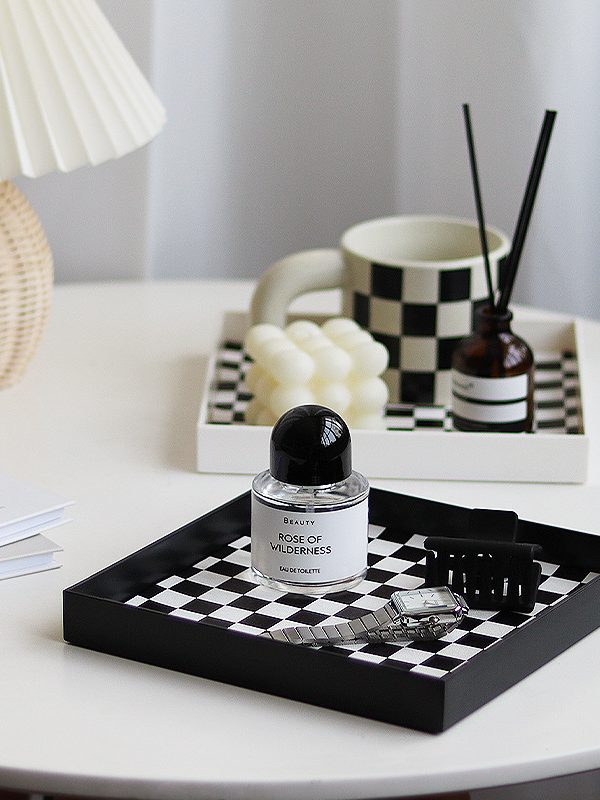 Nordic Decor Square Plate Storage Tray Props