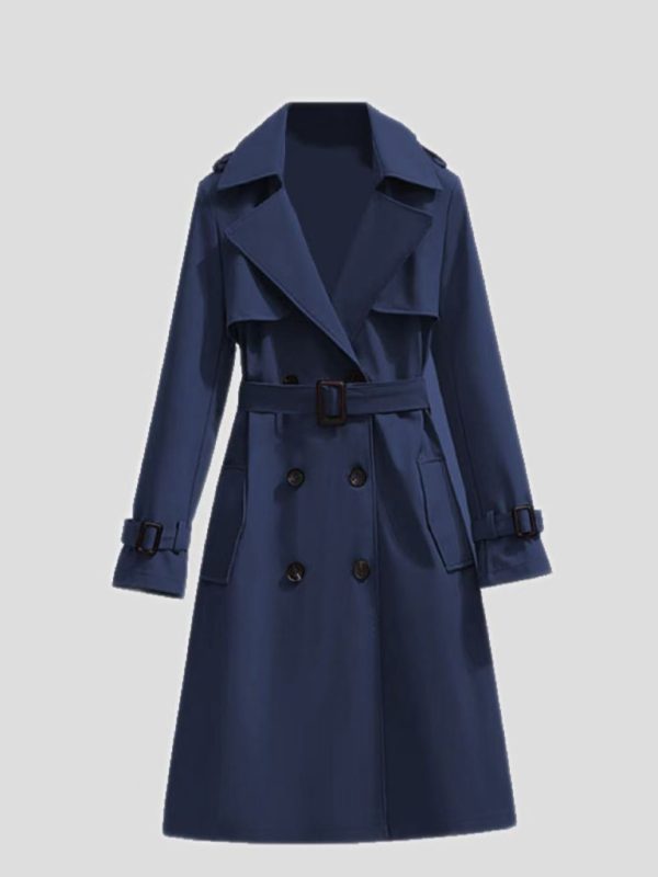 Mid-length Temperament Casual Trench Coat