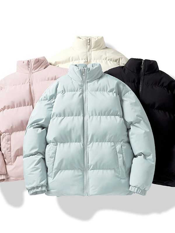 Autumn And Winter Bread Jacket Loose Hong Kong Style Stand Collar Cotton Coat