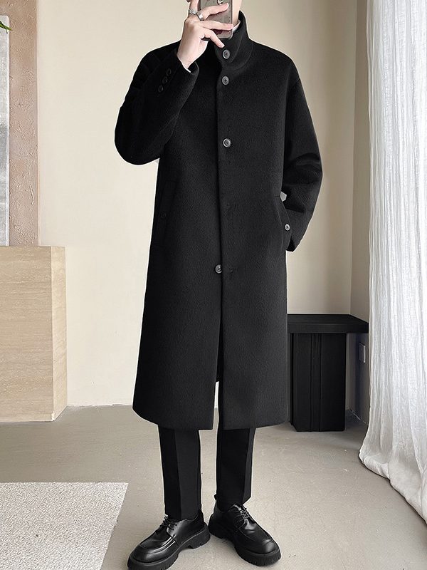 Winter Overknee Long Cotton And Thickening Woolen Coat