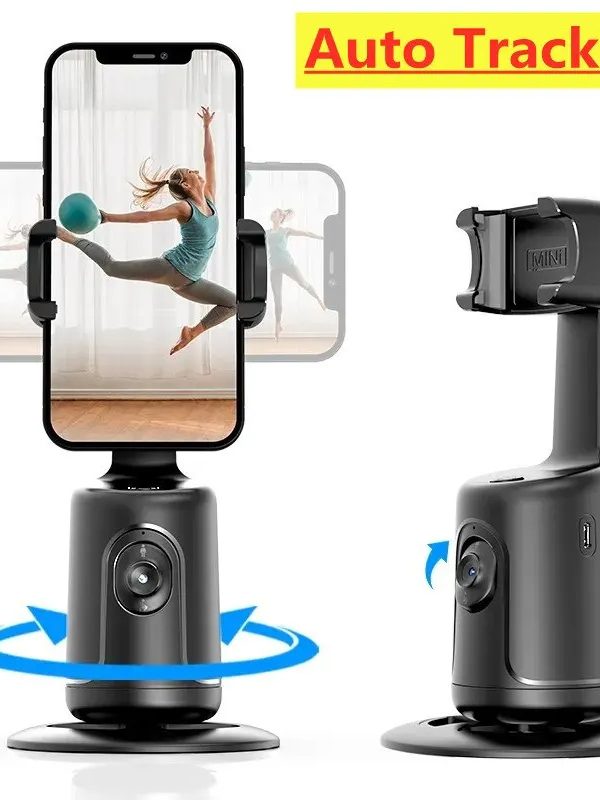 360 Auto Face Tracking Gimbal AI Smart Gimbal Face Tracking Auto Phone Holder For Smartphone Video Vlog Live Stabilizer Tripod